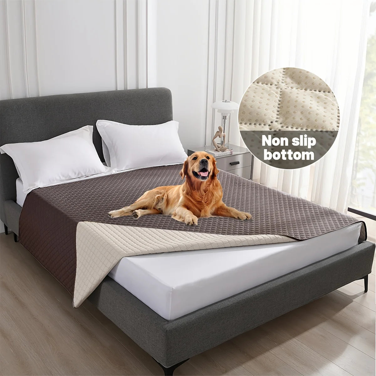 Anti-Leak Non-Slip Dog Bed Cover - Pet Blanket Sofa Protector for Cats and Dogs - ZOOMNSTORE