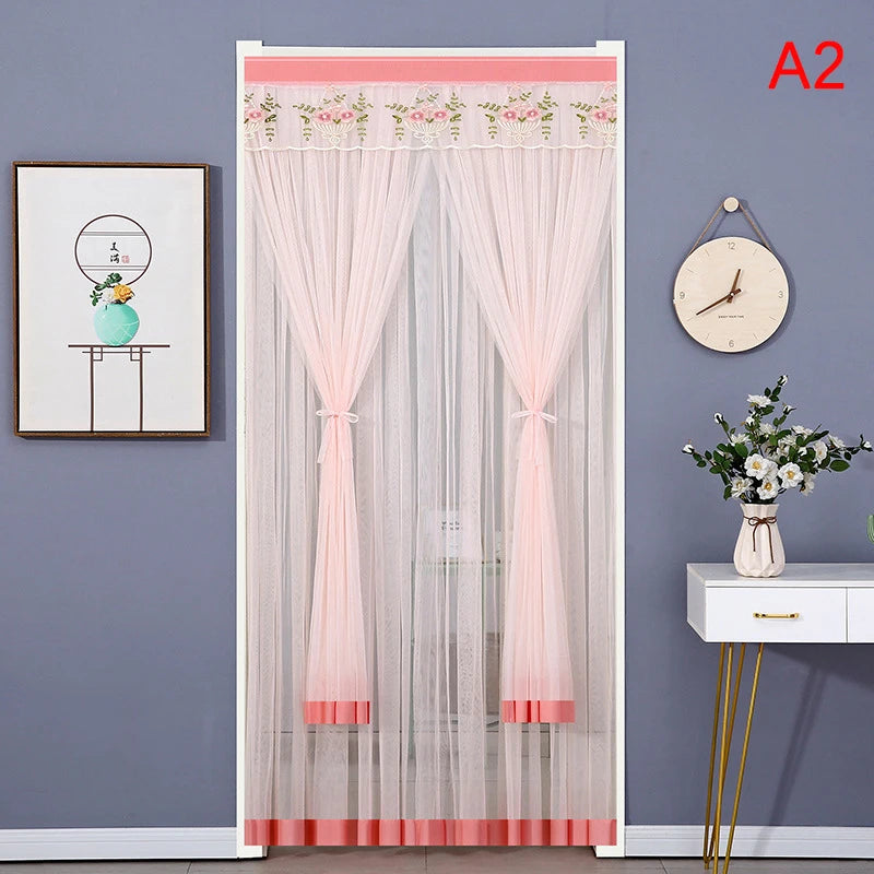 Anti Mosquito Door Curtain - Double Layer Lace Fabric Mosquito Net Screen - ZOOMNSTORE