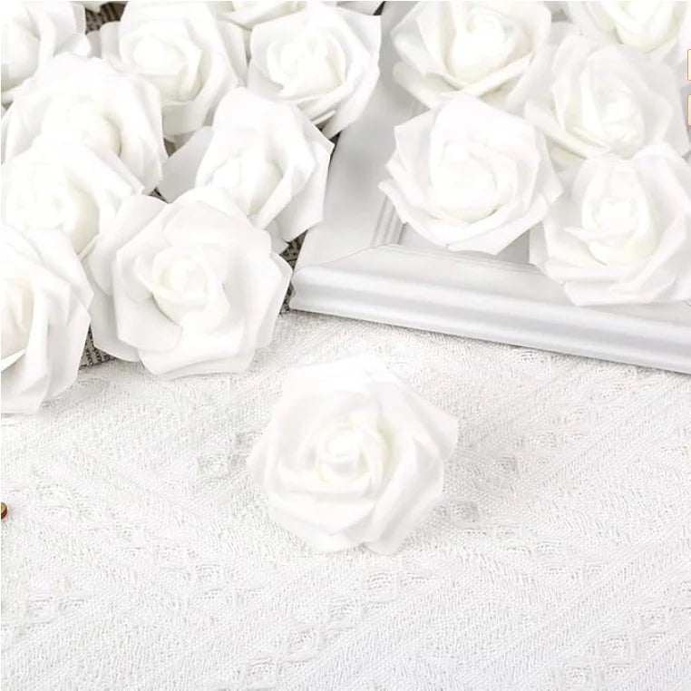 Artificial Foam Rose Flowers - PE Fake Floral Decor for Home Weddings Holidays - ZOOMNSTORE