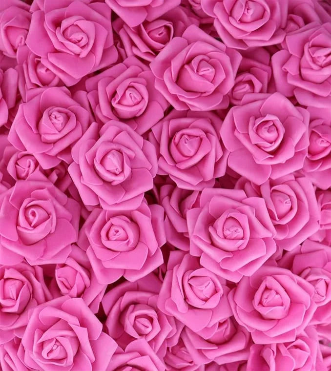 Artificial Foam Rose Flowers - PE Fake Floral Decor for Home Weddings Holidays - ZOOMNSTORE