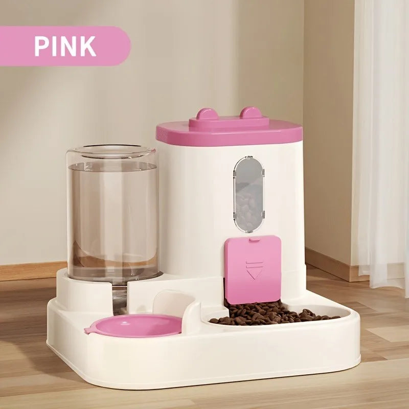 Automatic Cat Feeder | 2 in 1 Cat Food Dispenser & Water Combo for Pets - ZOOMNSTORE