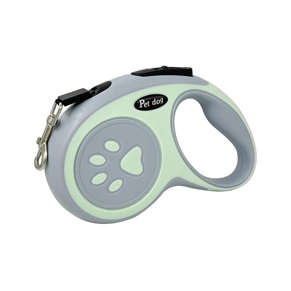 Automatic Retractable Dog Leash - Telescopic Bone Paw Print Design - ZOOMNSTORE