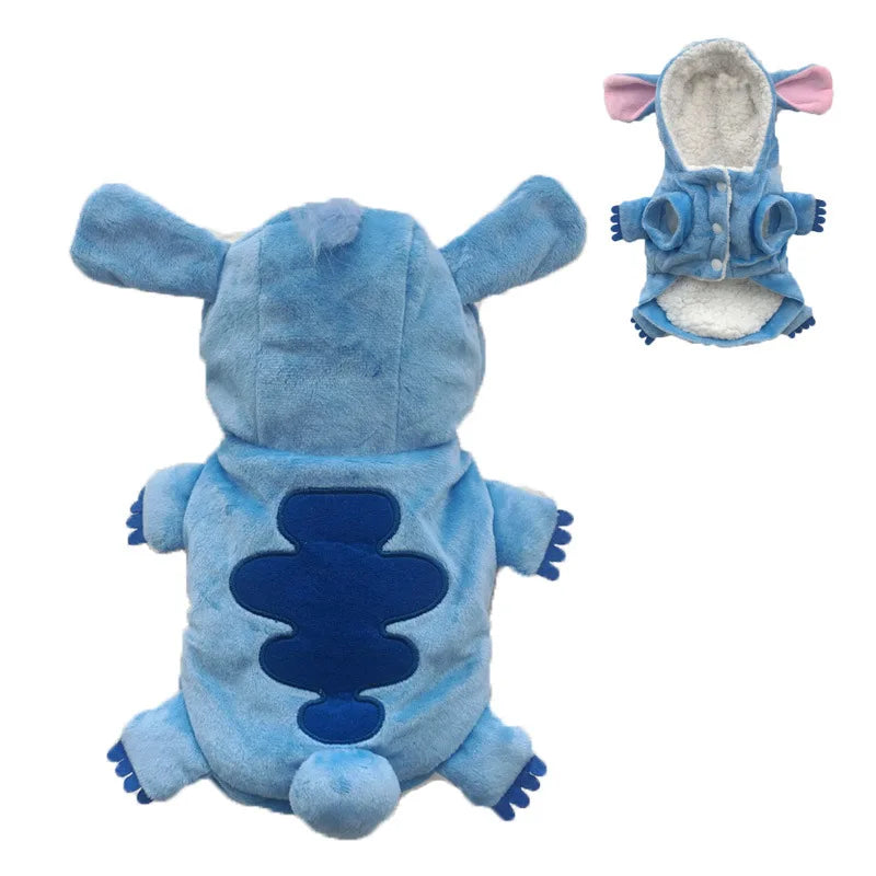 Autumn Winter Pet Clothing - Warm Cotton Cat and Dog Outfit - ZOOMNSTORE