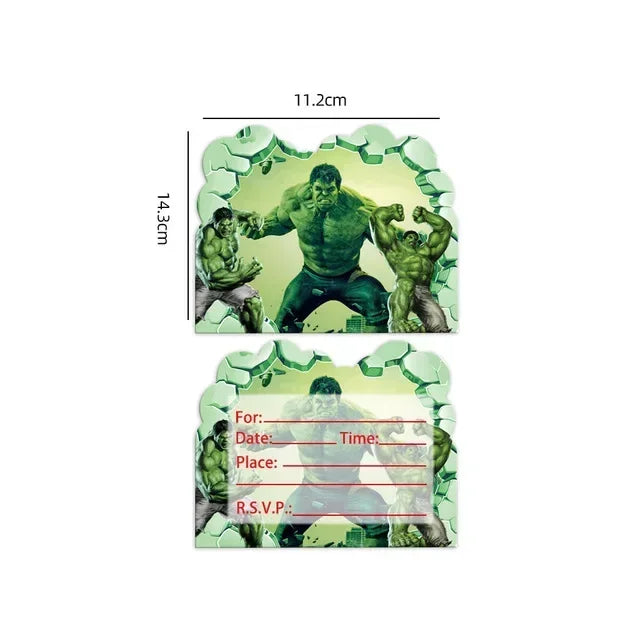 Avengers Hulk Birthday Party Supplies - Superhero Cups Plates Napkins Balloons - ZOOMNSTORE
