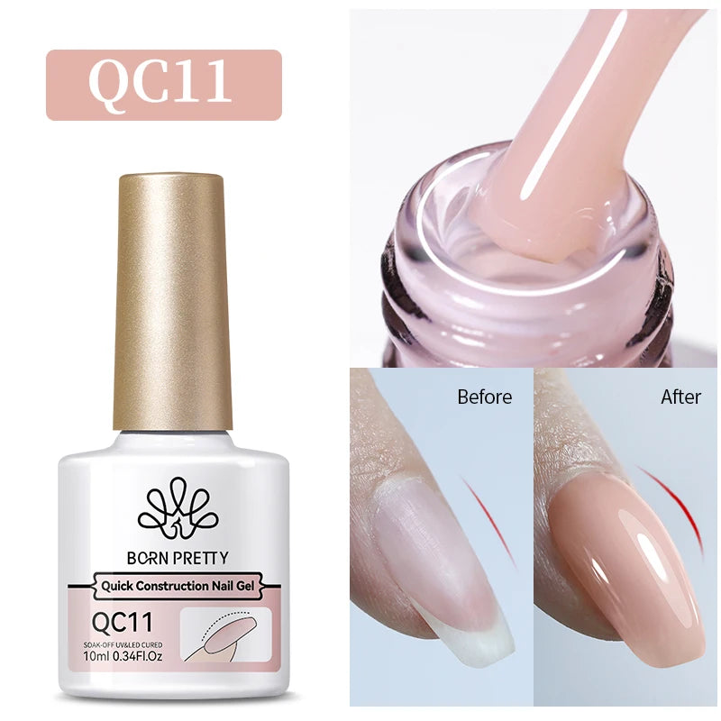 BORN PRETTY Gel Nail Polish Set - Super Top Coat Base Gel 10ml Semi-Permanent Varnish - ZOOMNSTORE
