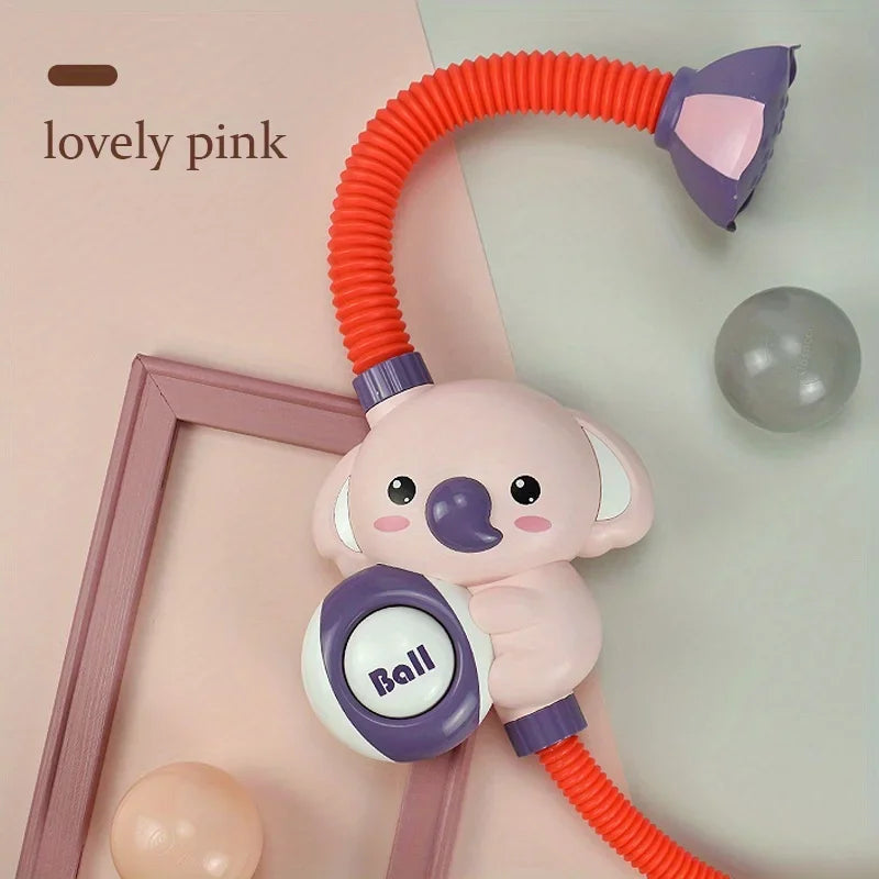 1Set Cartoon Cute Little Elephant Electric Shower, 360°Jet Water Wash Head, Baby Bath Sprayer, Bathroom Fun Water Play Toy - ZOOMNSTORE