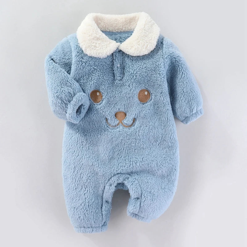 Baby Bodysuit Newborn Romper ā Cartoon Infant Jumpsuit With Elastic Cuffs 0-12 Months - ZOOMNSTORE