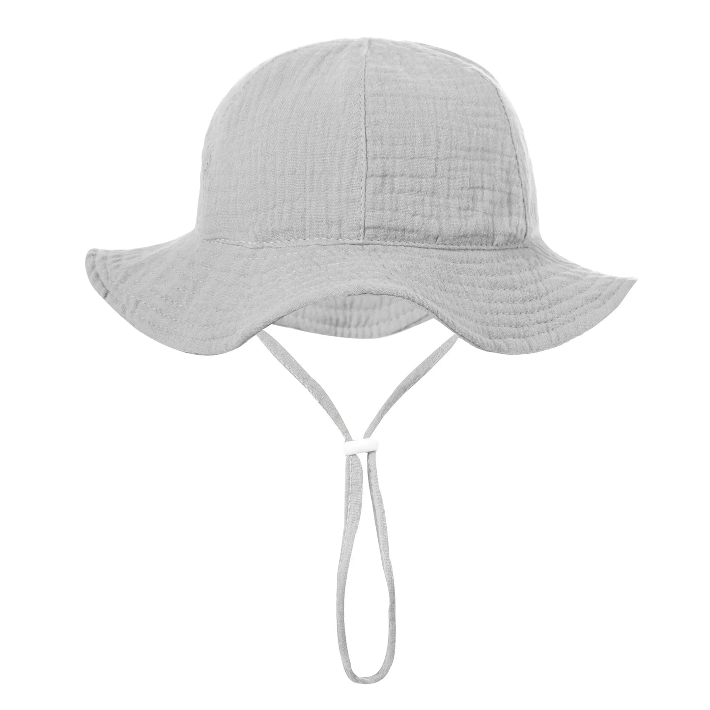 Baby Cotton Bucket Hat New Children Sunscreen Outdoor Caps Boys Girls Print Panama Hat Unisex Beach Fishing Hat For 3-12 Months - ZOOMNSTORE
