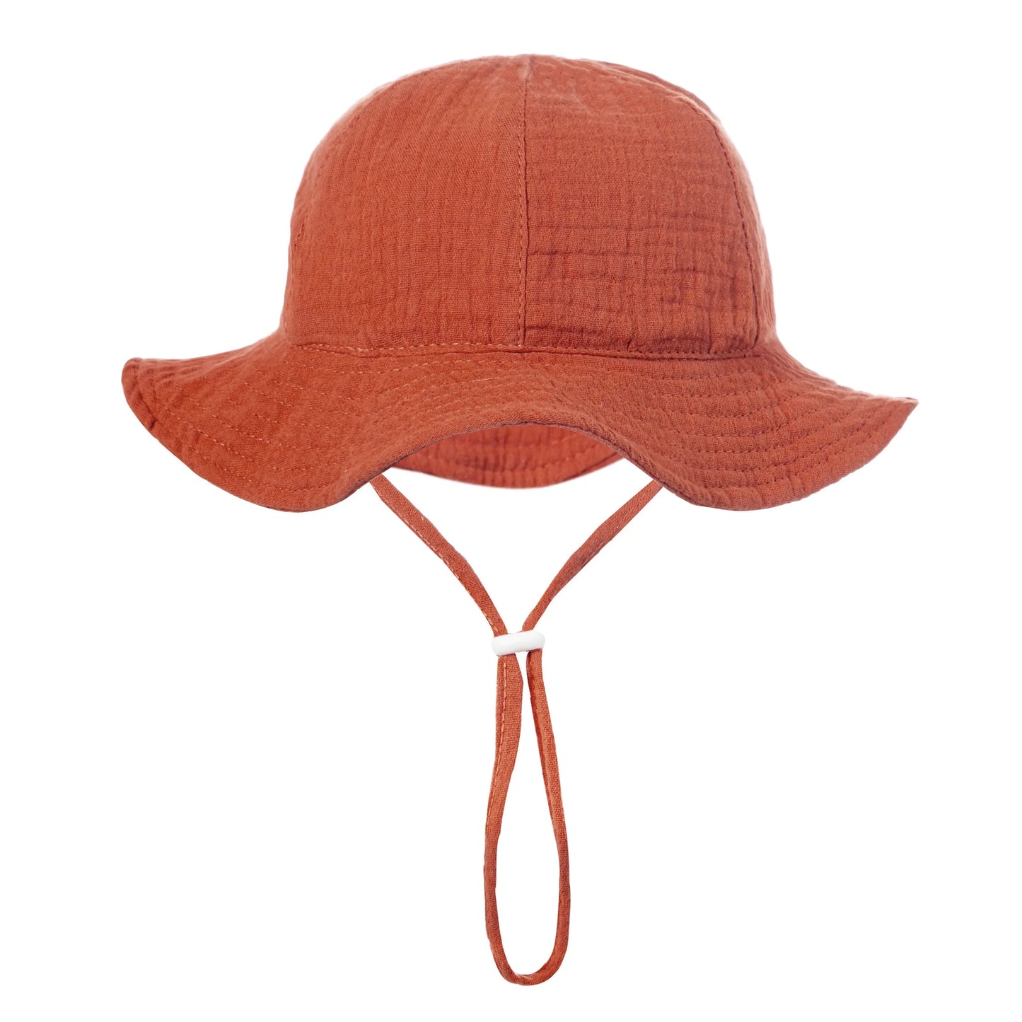 Baby Cotton Bucket Hat New Children Sunscreen Outdoor Caps Boys Girls Print Panama Hat Unisex Beach Fishing Hat For 3-12 Months - ZOOMNSTORE
