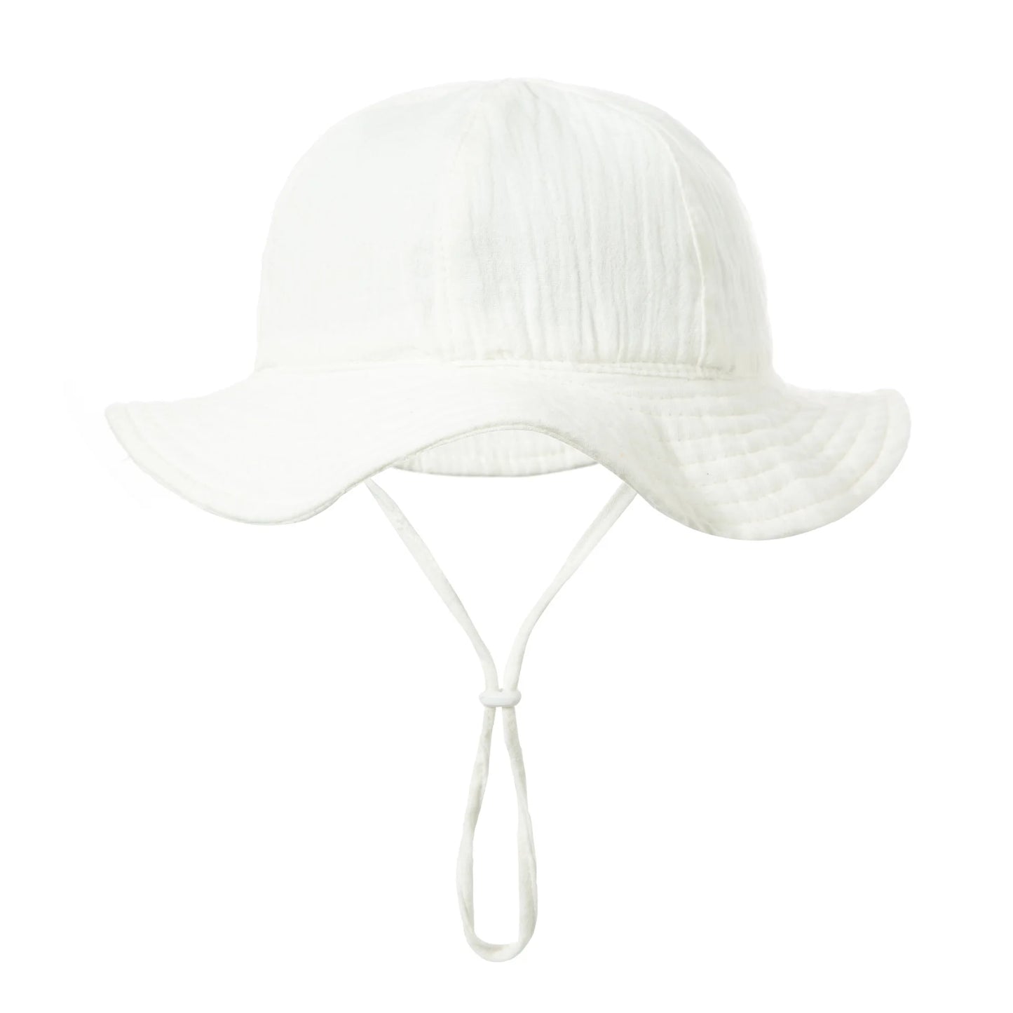 Baby Cotton Bucket Hat New Children Sunscreen Outdoor Caps Boys Girls Print Panama Hat Unisex Beach Fishing Hat For 3-12 Months - ZOOMNSTORE