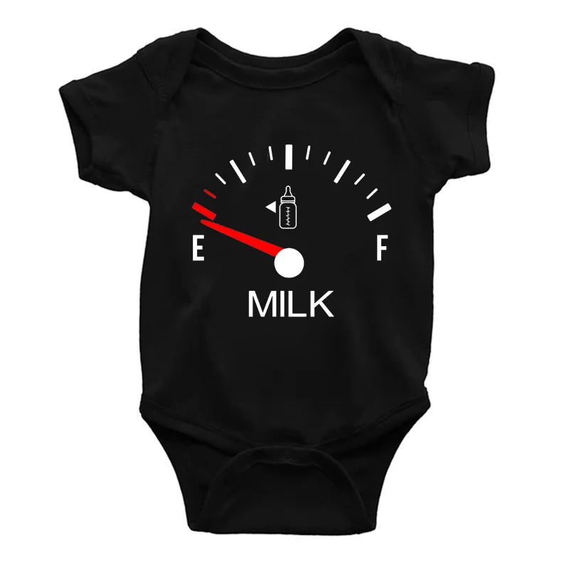 Baby Onesie - Minimalist Milk Print Newborn Romper 0-24 Months Infant Jumpsuit - ZOOMNSTORE