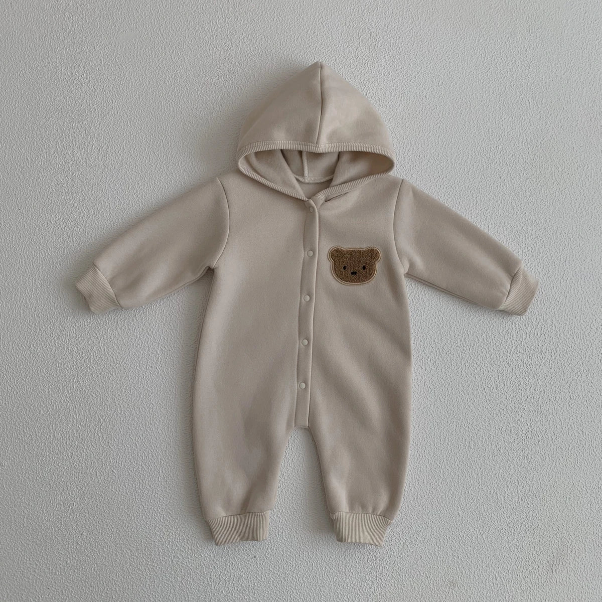 Baby Winter Jumpsuit - Newborn Baby Clothes Cute Bear Hooded Romper 0-2 Years - ZOOMNSTORE