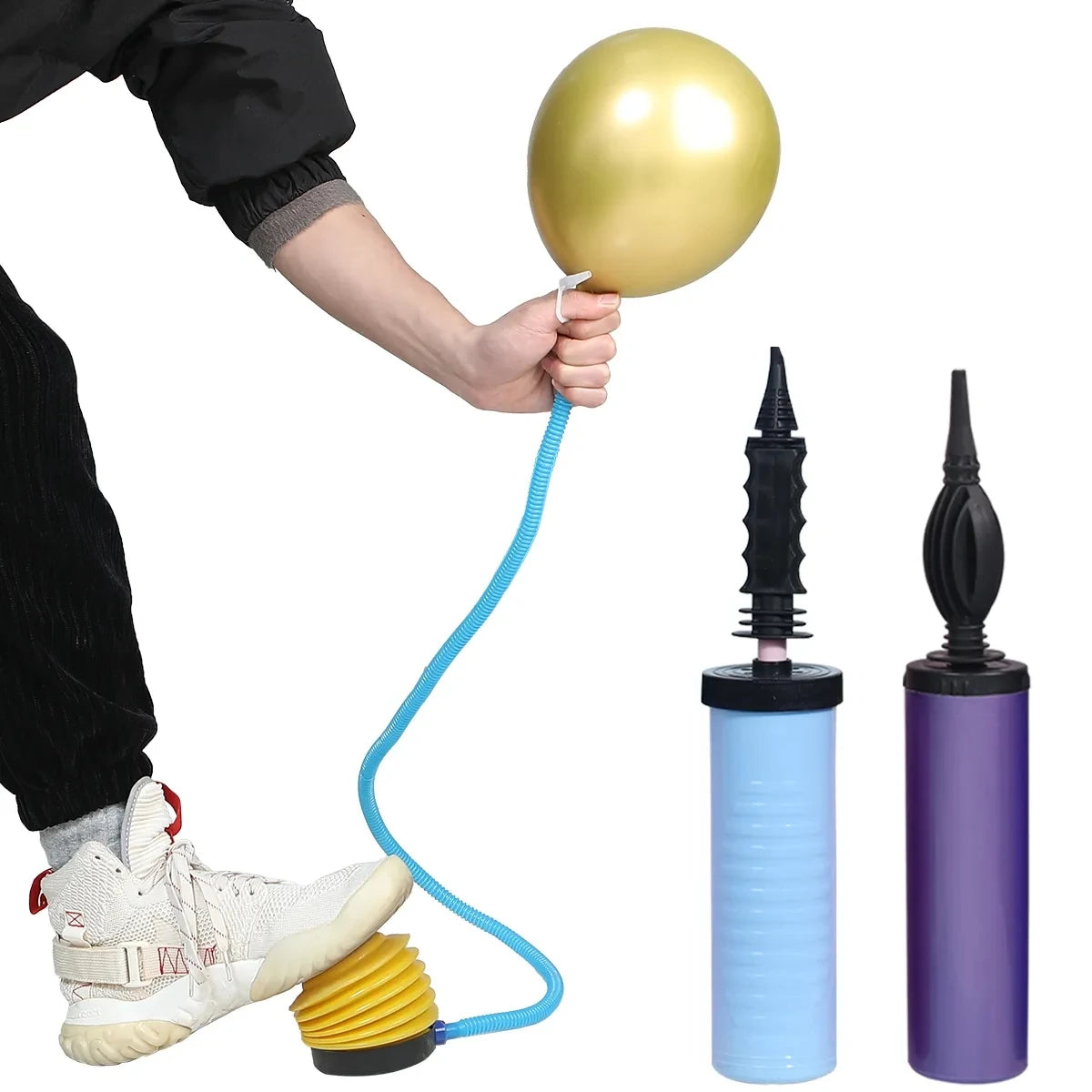 Balloon Pump - Hand Push Inflator for Wedding Party Decorations - ZOOMNSTORE
