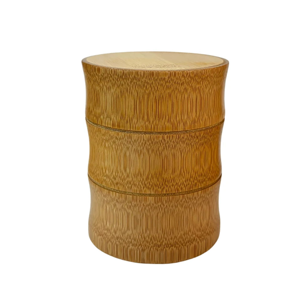 Natural Bamboo Food Storage Box Tea Nut Spice Storage Box Tea Canister Eco-friendly Organizer Jar Kitchen Containers - ZOOMNSTORE