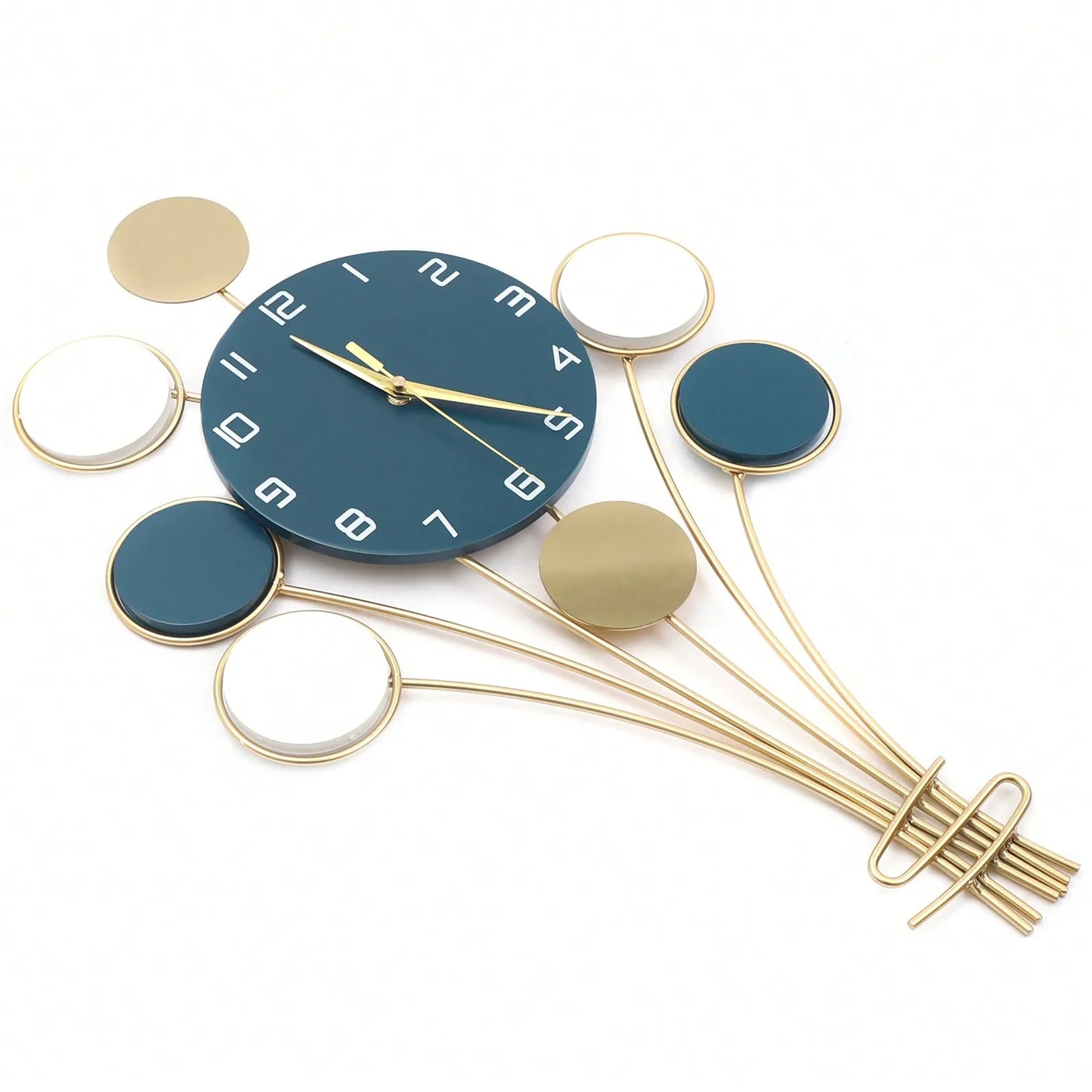 Battery Operated Silent Wall Clock - Large Hot Air Balloon Decor - ZOOMNSTORE