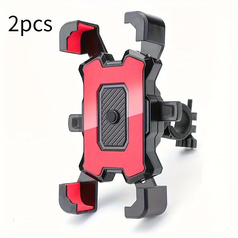 2PCS 360° Rotatable & Adjustable Bike/Motorcycle Phone Mount - Shockproof, Anti-Slip Holder For phone, - Durable Abs Material - ZOOMNSTORE