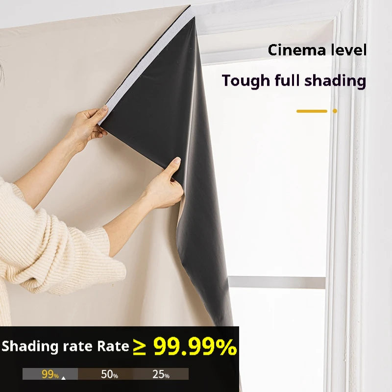 Blackout Curtain - Self-Adhesive Insulation Sunshade for Bedroom Balcony Privacy - ZOOMNSTORE
