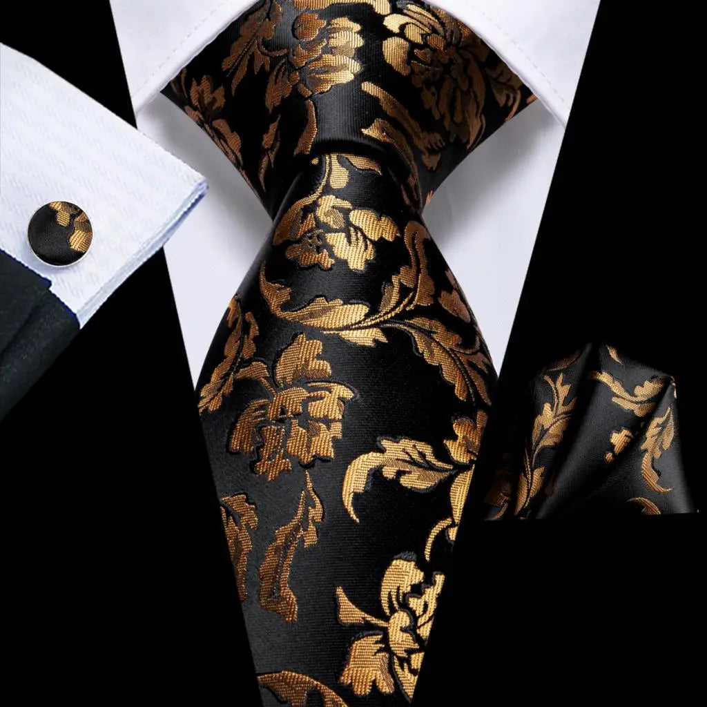 Blue Silk Mens Tie - Formal 100 Silk NeckTie for Weddings and Business - ZOOMNSTORE