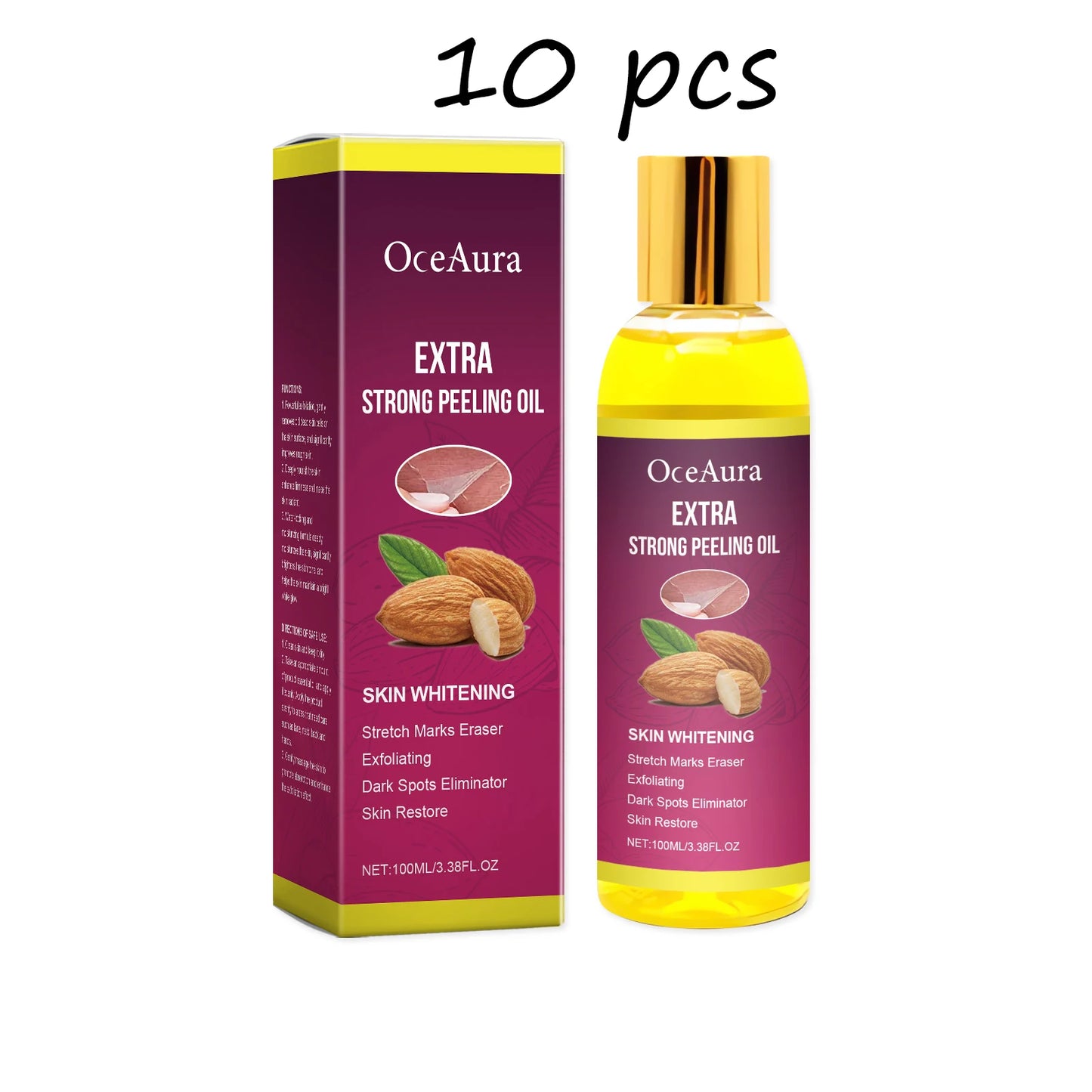 Oceaura Body Exfoliating Oil - Moisturizing Peeling Oil for Dead Skin Dark Spot Removal - ZOOMNSTORE
