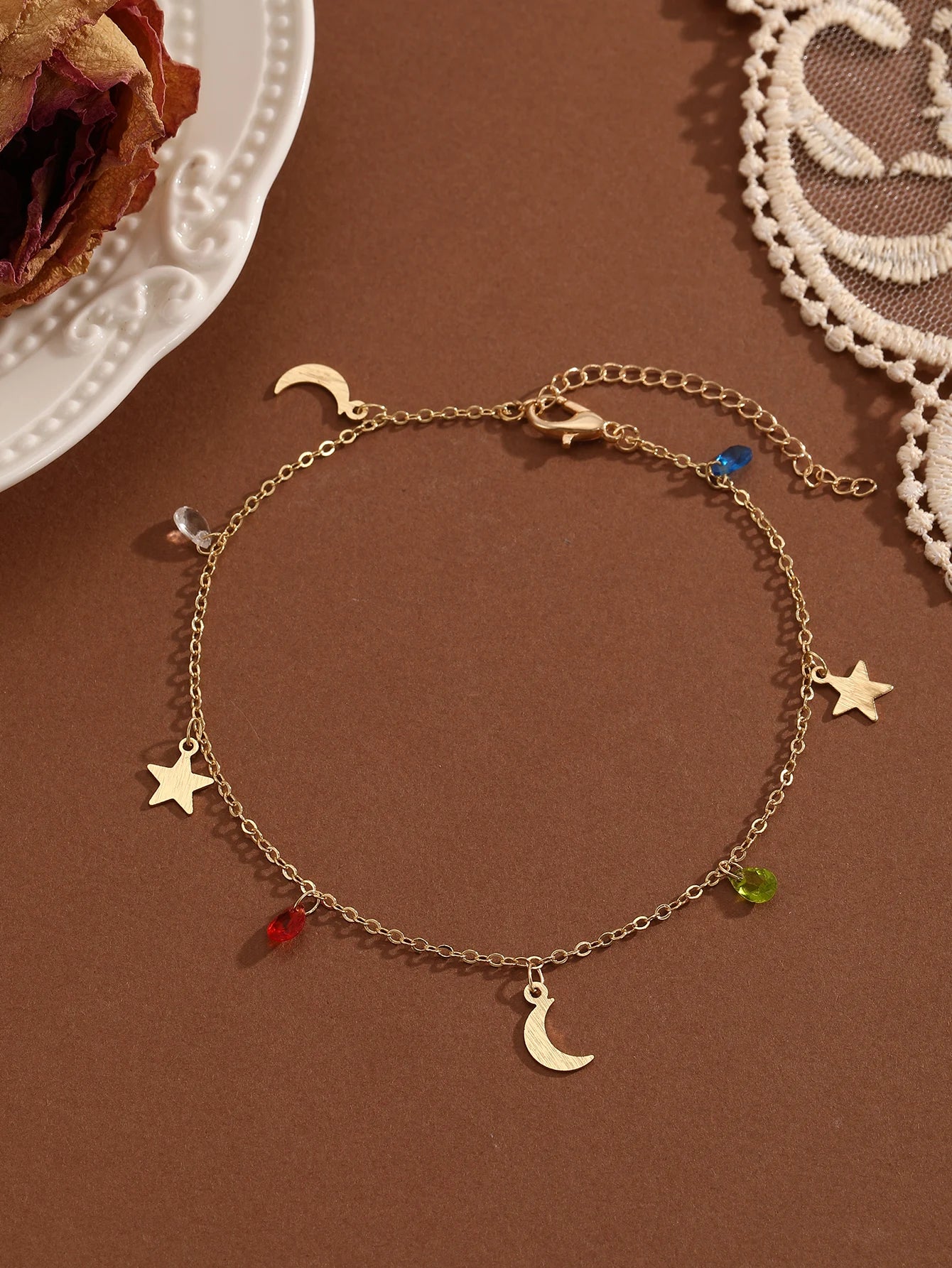 Bohemian Crystal Anklet - Summer Beach Jewelry for Women and Girls - ZOOMNSTORE