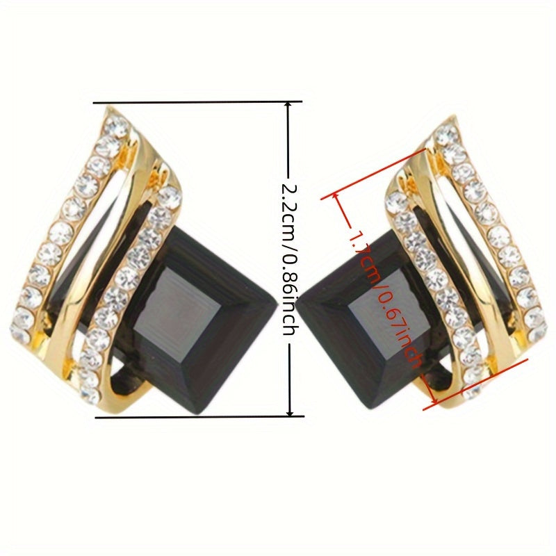 Bohemian Earrings - Retro Inlaid Zirconia Gemstone Jewelry for Women - ZOOMNSTORE
