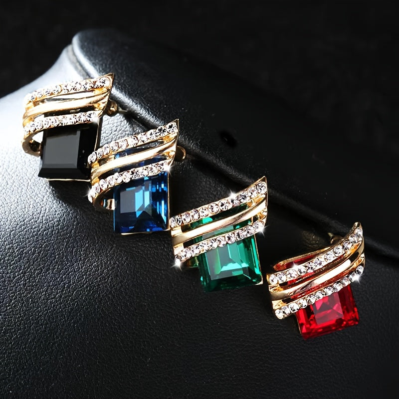 Bohemian Earrings - Retro Inlaid Zirconia Gemstone Jewelry for Women - ZOOMNSTORE