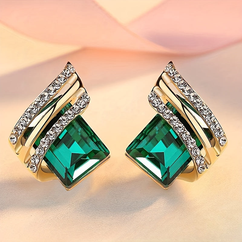 Bohemian Earrings - Retro Inlaid Zirconia Gemstone Jewelry for Women - ZOOMNSTORE