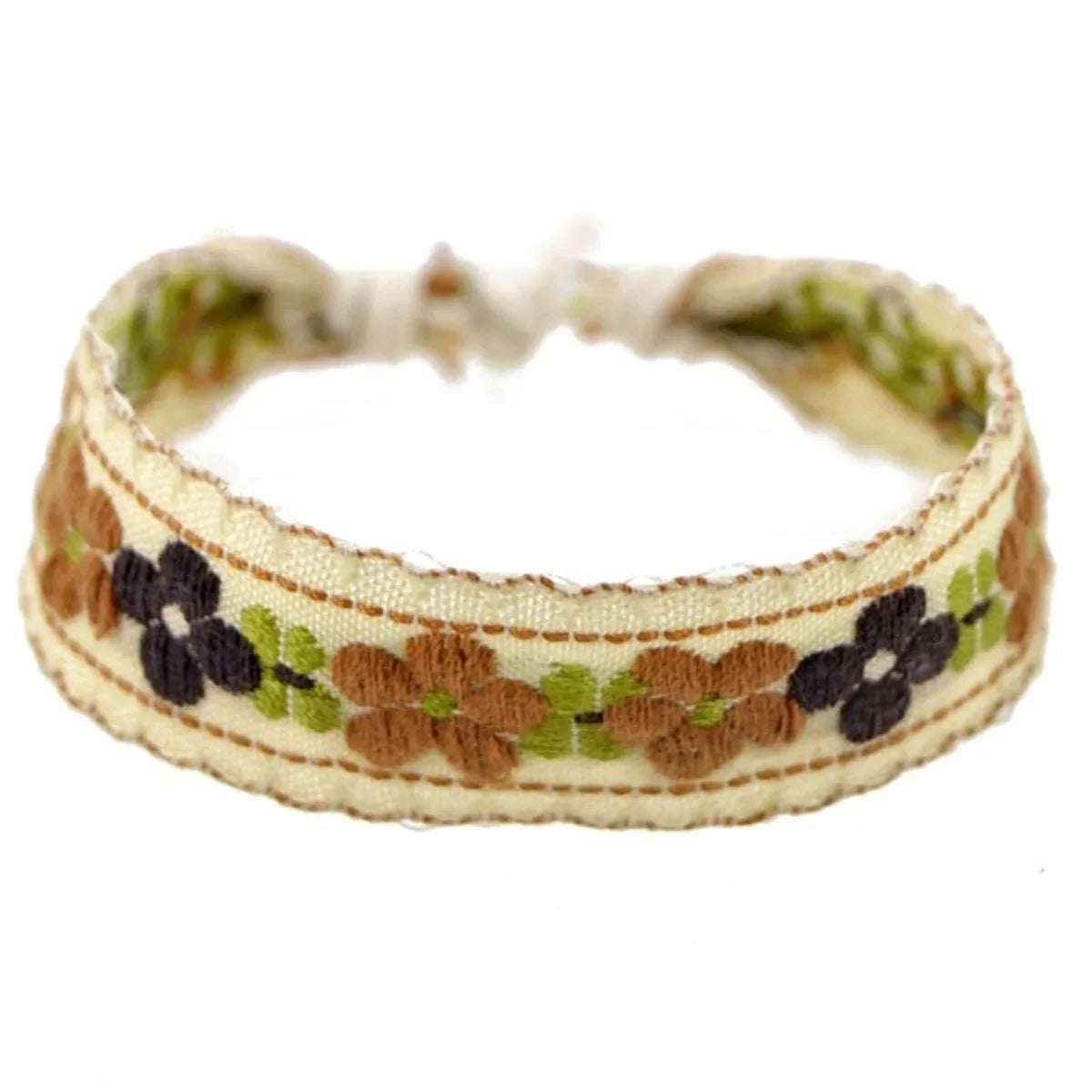 Boho Strawberry Flower Bracelet - Handmade Kids Friendship Wristband - ZOOMNSTORE