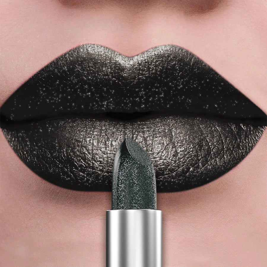 Bold Metallic Glitter Lipstick - Long Lasting Pearlescent Lip Tint - ZOOMNSTORE