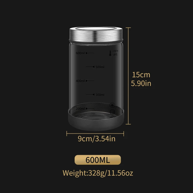 High Borosilicate Sealed Glass Bottle Kitchen Storage Jar Moisture-Proof Storage Box Household Coffee Bean Storage Jar seal pot - ZOOMNSTORE