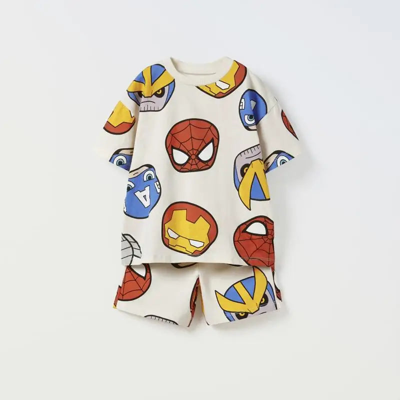 Marvel Boys Summer Tee and Shorts Set - 2pc Kids Outfit - ZOOMNSTORE