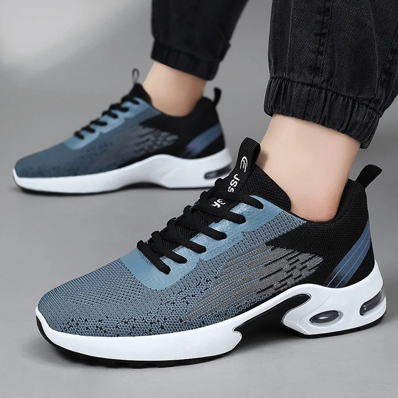 Breathable Knit Sneakers - Mens Soft Sole Comfort Sports Shoes - ZOOMNSTORE
