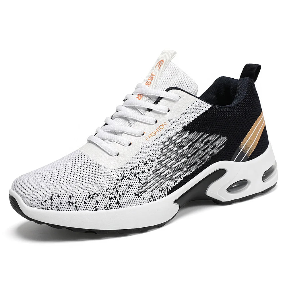 Breathable Knit Sneakers - Mens Soft Sole Comfort Sports Shoes - ZOOMNSTORE