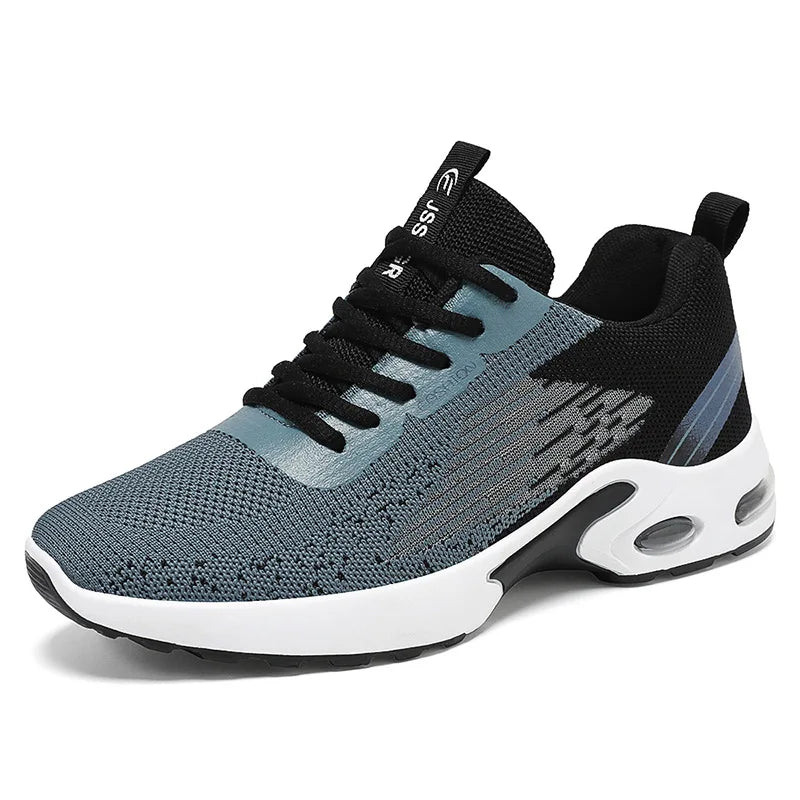 Breathable Knit Sneakers - Mens Soft Sole Comfort Sports Shoes - ZOOMNSTORE