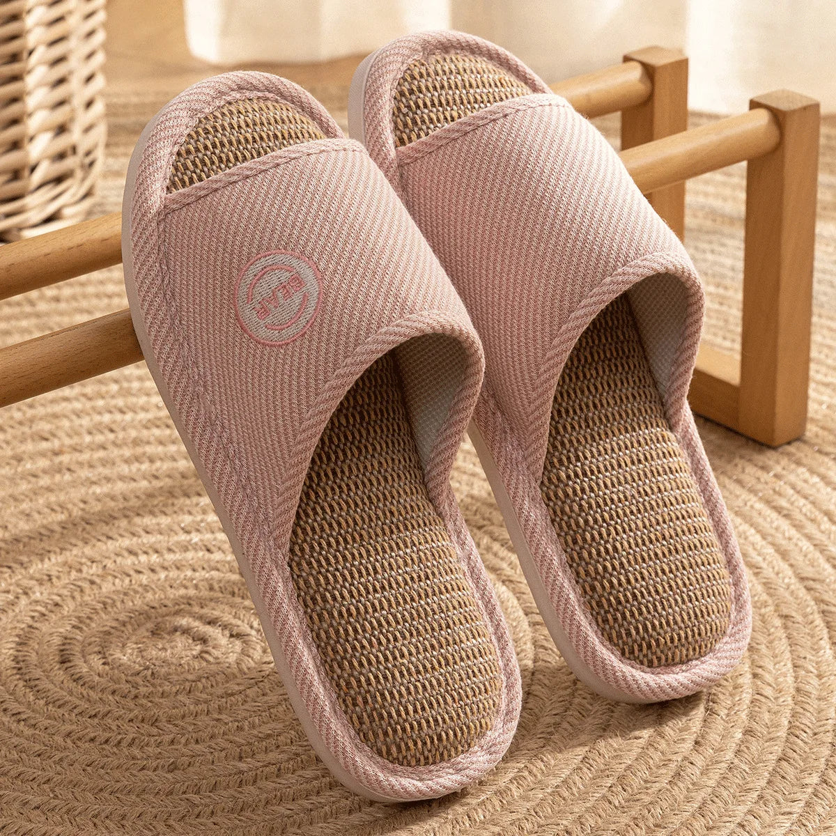 Breathable Open Toe Slippers - Non-Slip Indoor Slides for Men and Women - ZOOMNSTORE