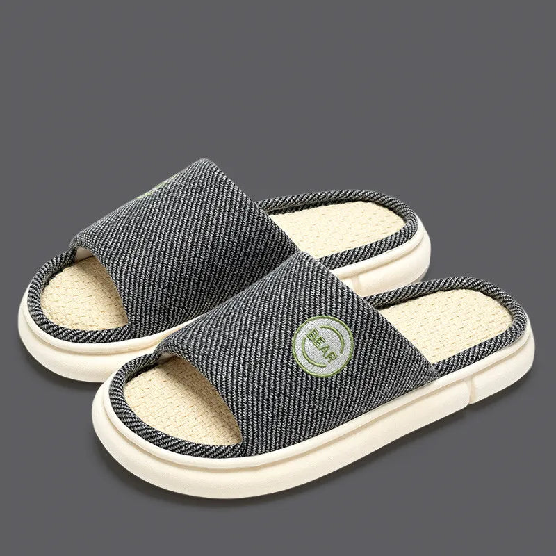 Breathable Open Toe Slippers - Non-Slip Indoor Slides for Men and Women - ZOOMNSTORE