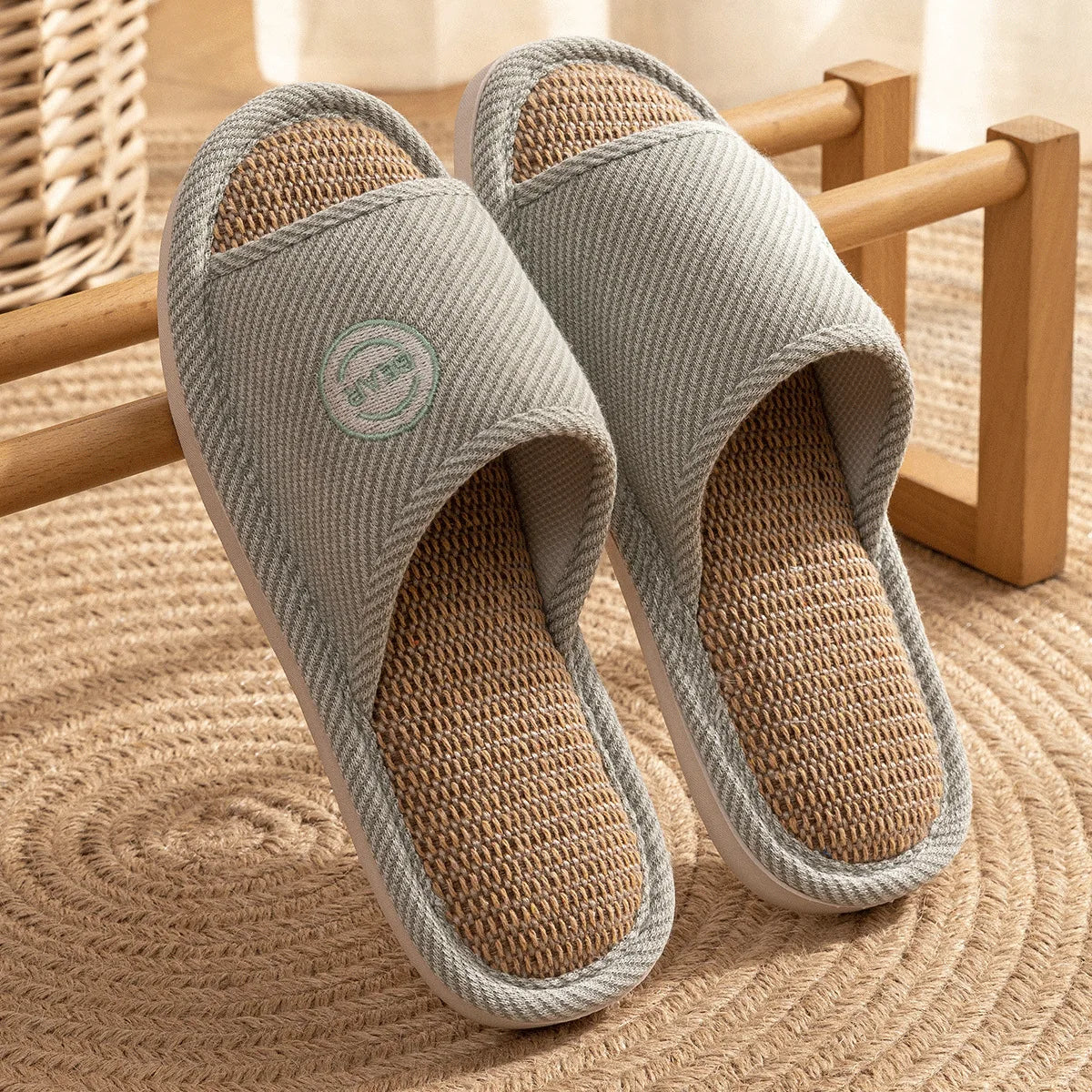 Breathable Open Toe Slippers - Non-Slip Indoor Slides for Men and Women - ZOOMNSTORE