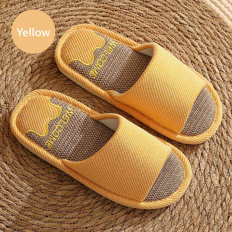 Breathable Open Toe Slippers - Non-Slip Indoor Slides for Men and Women - ZOOMNSTORE