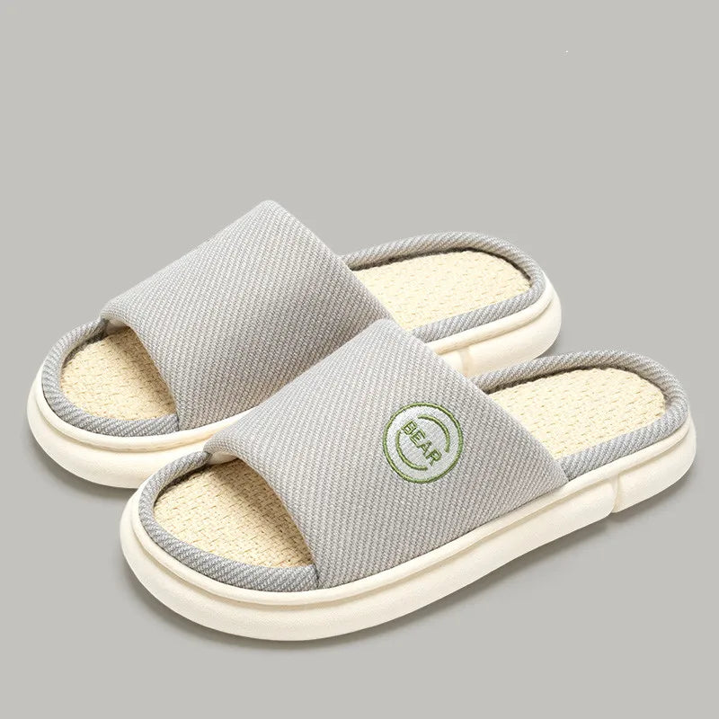 Breathable Open Toe Slippers - Non-Slip Indoor Slides for Men and Women - ZOOMNSTORE