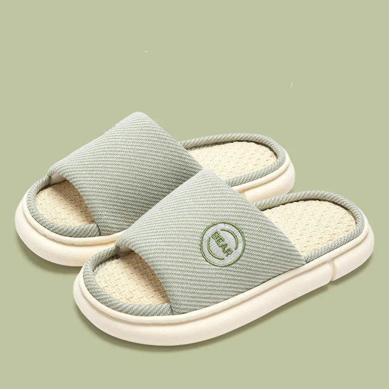 Breathable Open Toe Slippers - Non-Slip Indoor Slides for Men and Women - ZOOMNSTORE