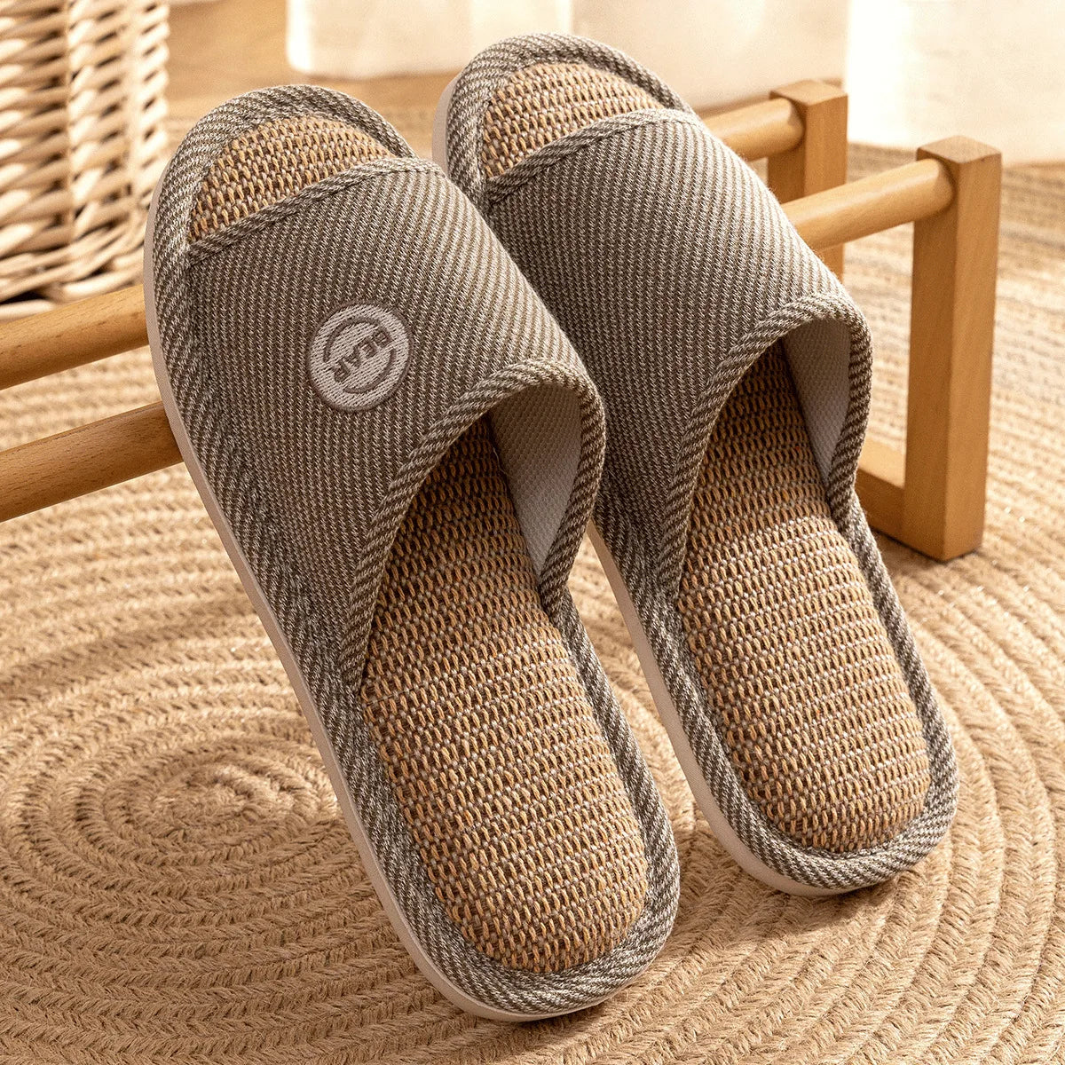 Breathable Open Toe Slippers - Non-Slip Indoor Slides for Men and Women - ZOOMNSTORE