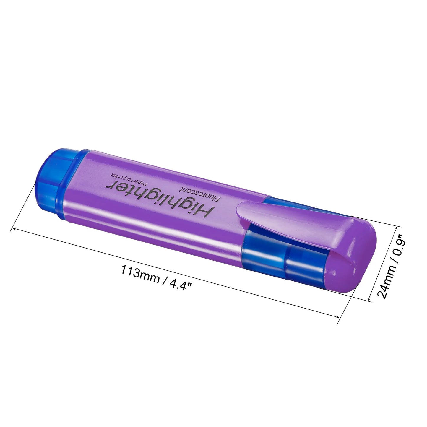 4/6Pc Highlighter Fluorescent Pen Broad Tip Writing Marker Pens for Art Drawing Doodling Marking Office Stationery School Supply - ZOOMNSTORE