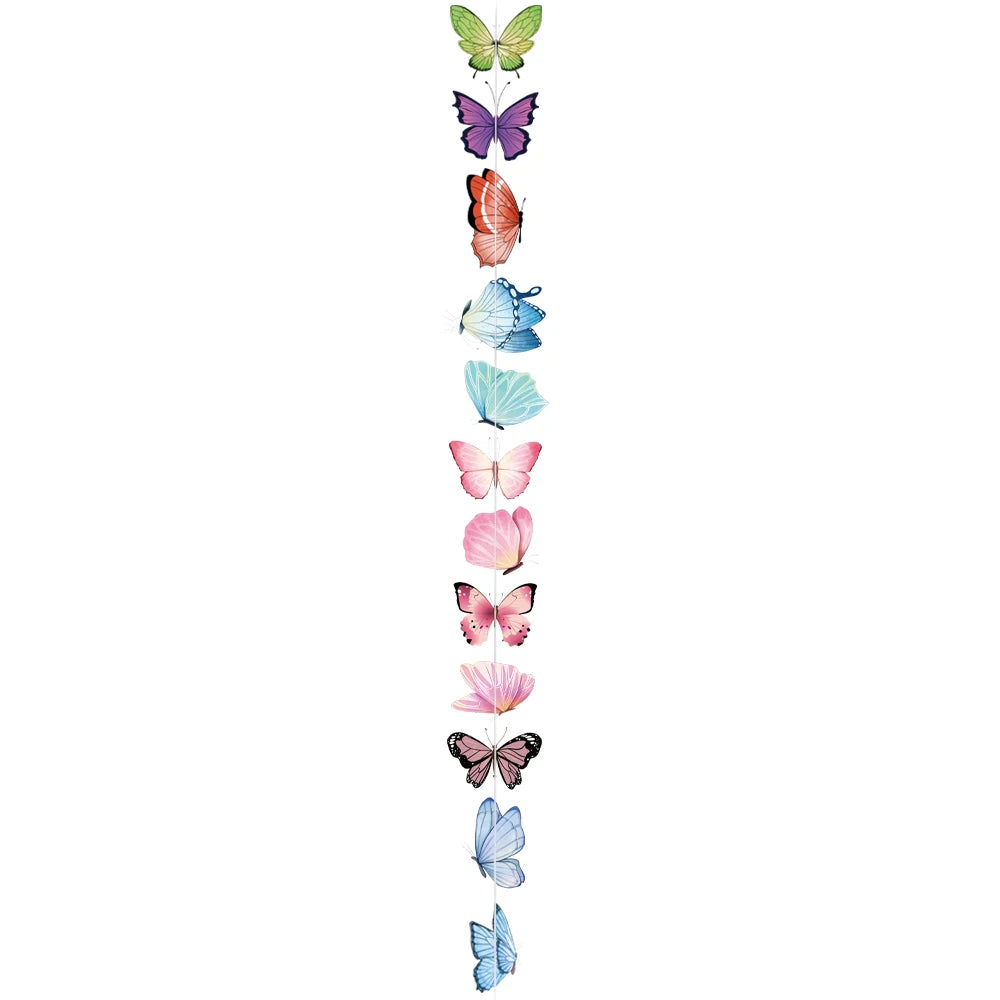 Butterfly Party Tableware Set - Disposable Plates Napkins Cups Tablecloth for Baby Shower Birthday - ZOOMNSTORE