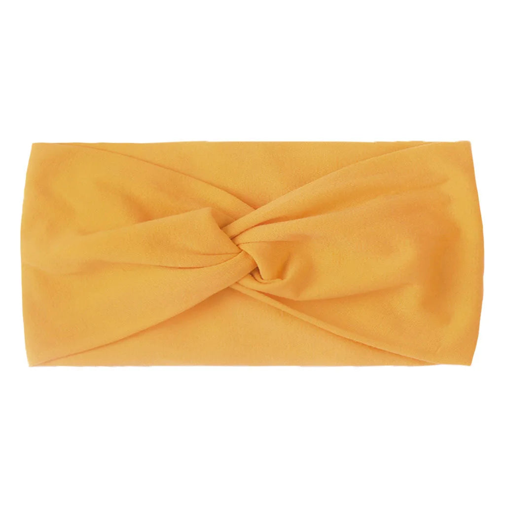 1 PCS Spring Summer Candy Color Baby Headband Girls Twisted Knotted Soft Elastic Baby Girl Headbands Hair Accessories - ZOOMNSTORE