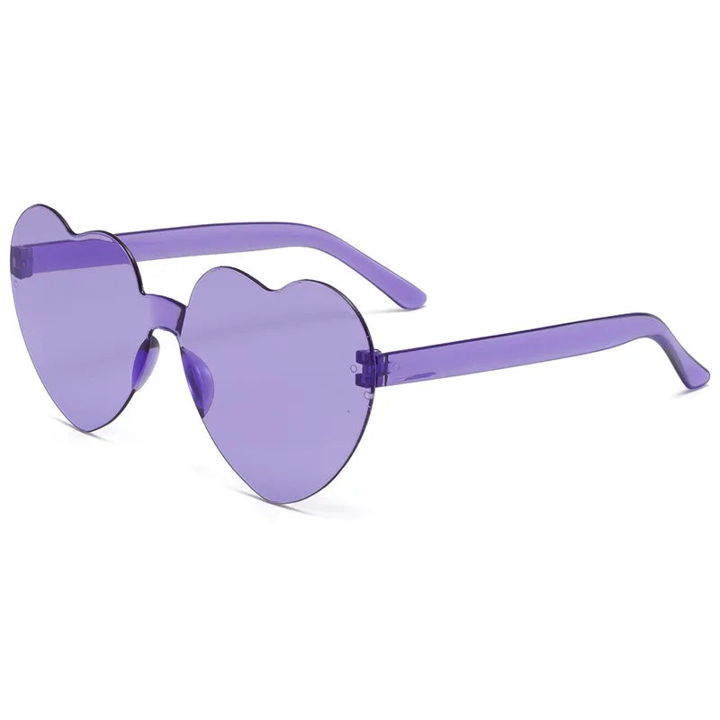 Candy Color Heart-Shaped Frameless Childrens Sunglasses - Ocean Personality Fashion Accessory - ZOOMNSTORE