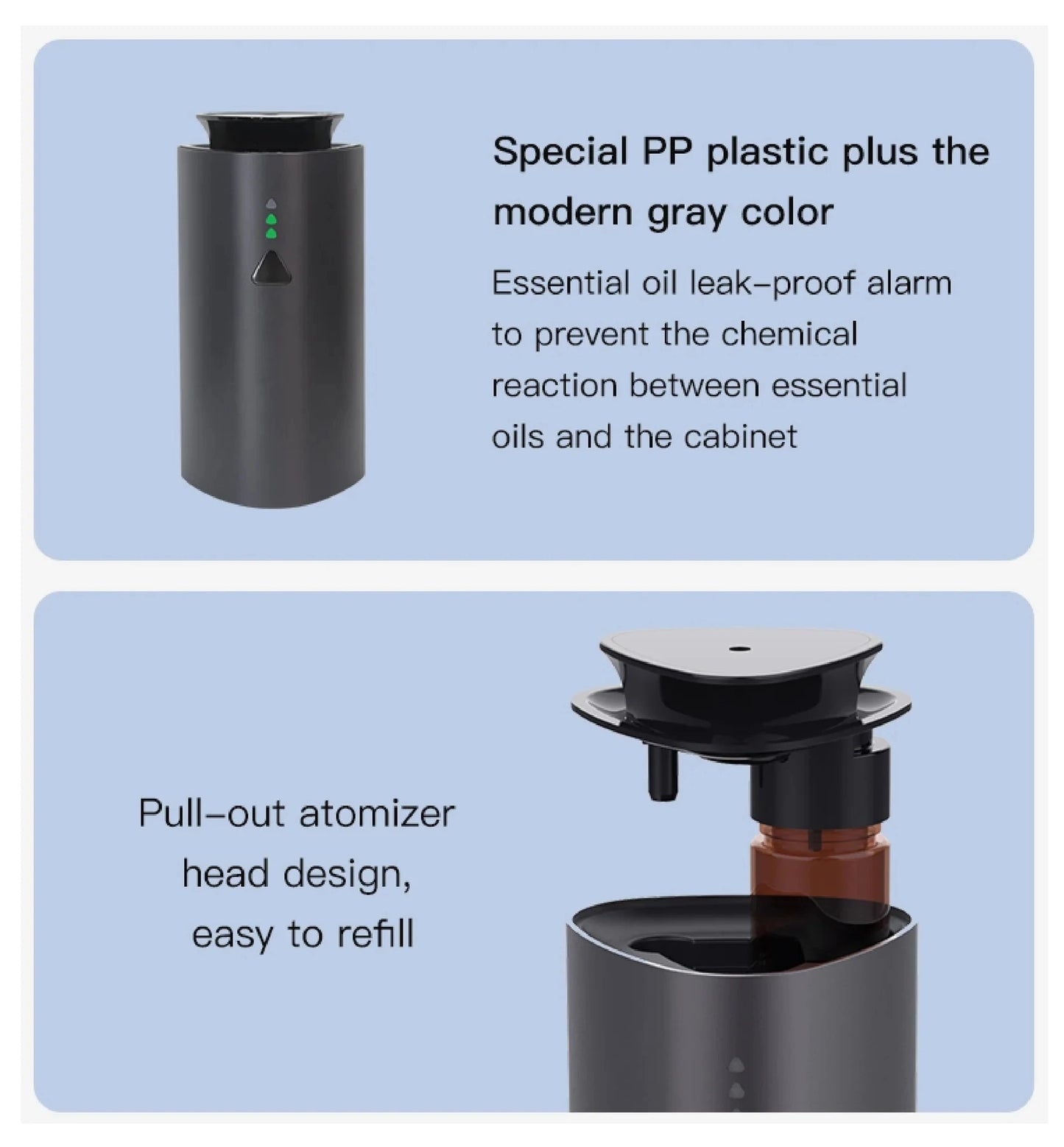 Car Diffuser Humidifier - USB Aroma Air Purifier Aromatherapy 1200mAh - ZOOMNSTORE