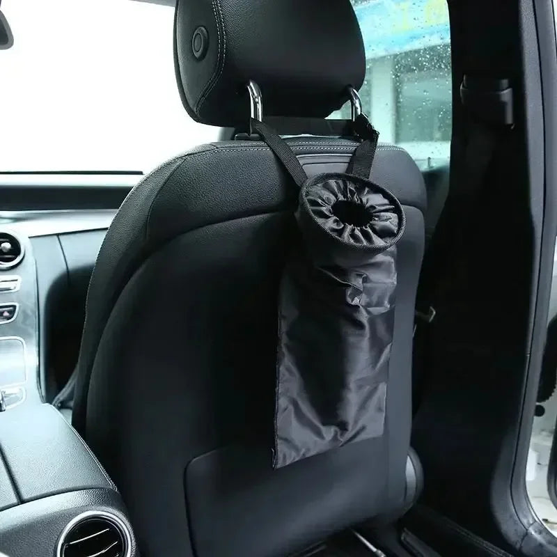 Car Garbage Bag - Portable Oxford Cloth Trash Bin for Back Seat Storage - ZOOMNSTORE