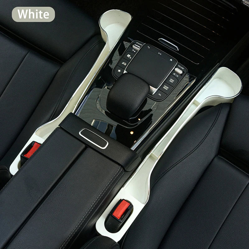Car Seat Gap Filler - Dual Pack Organizer with Cup Holder & Phone Holder for Car Interior - ZOOMNSTORE
