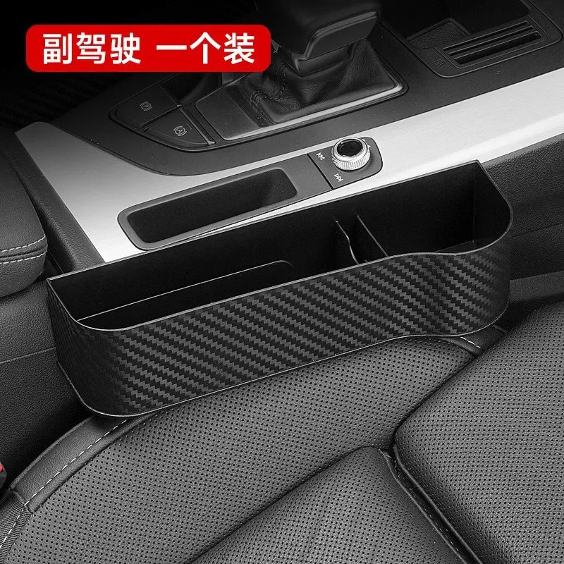 Car Seat Organizer - ABS Storage Box with Seat Gap Filler & Phone Holder Pocket - ZOOMNSTORE