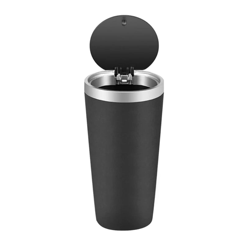 Car Trash Bin - Waterproof Vehicle Garbage Container with Rolling Cover - ZOOMNSTORE